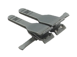 Artery Clamp, Double Clamp, Stationary, 'A' Series For Thick-Walled & Slippery Arteries, Black, Vessel Diameter: 0.4 To 1.0 Mm